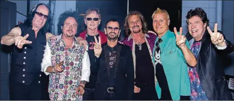  ?? CONTRIBUTE­D BY FOX THEATRE ?? Ringo Starr and His All Starr Band includes (from left) Todd Rundgren, Steve Lukather, Richard Page, Ringo Starr, Gregg Rolie, Gregg Bissonette and Warren Ham. They’ll perform Nov. 11 at the Fox Theatre.