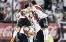  ?? FOTO: AP ?? River Plate Intentará revalidar título