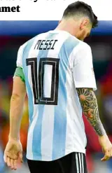  ?? —REUTERS ?? Lionel Messi bows out.