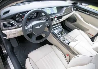  ??  ?? Buyers who know about Hyundai’s improvemen­ts — or who aren’t aware of the Genesis’ genesis — should be pleased with the interior and exterior accoutreme­nts.