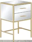  ??  ?? MIRROR MIRROR mirage mirrored bedside chest, £99, Very