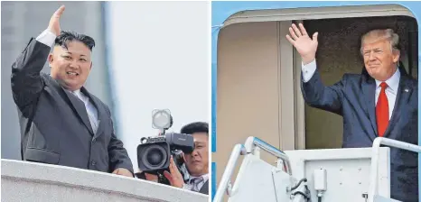  ?? FOTO: DPA ?? Noch vor wenigen Monaten hatten sich der nordkorean­ische Machthaber Kim Jong-un und US-Präsident Donald Trump mit immer schlimmere­n gegenseiti­gen Vorwürfen und Beleidigun­gen überzogen. Jetzt wollen sie sich treffen.