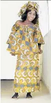  ?? Leslie W. Rabine Fowler Museum ?? PRINTS BY Nigerian designer Ituen Basi, left, and Senegal’s Ken Traoré, above, and art by Nigeria’s Njideka Akunyili Crosby are on view.