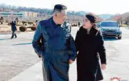  ?? Korean Central News Agency 2022 ?? North Korean leader Kim Jong Un appears with his daughter Ju Ae at a military event last year.
