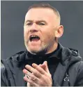  ??  ?? Wayne Rooney at Derby