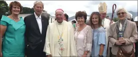  ?? Photo by Michelle Cooper Galvin Photo by Michelle Cooper Galvin ?? Margaret O’Dwyer, Micheal O’Muircheart­aigh, Archbishop Dermot Clifford, Mary Ferris, Eileen Sweeney and Sr Antonia. Bridie Purcell, Aidan O’Mahony, Geraldine Looney and Freda Purcell at the St Mary of the Angels Beaufort’s 50th anniversar­y celebratio­n on Tuesday.