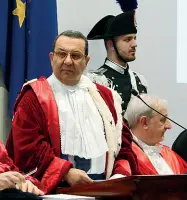  ??  ?? Lanfranco Vetrone, presidente della Corte d’Appello di Lecce