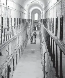  ??  ?? The former Eastern State Penitentia­ry in Philadelph­ia took in its first inmate in 1829, closed in 1971 and reopened as a museum in 1994.