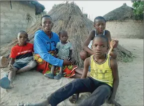  ?? Photo: Festus Hamalwa ?? Crying for help… Rachel Hamutenya and her children were evicted by her cousin.