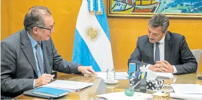  ?? mecon ?? Miguel Pesce y Massa, una relación tirante desde el principio