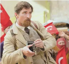  ??  ?? DEADLY SCOOP: Christian Bale plays an American journalist covering war-torn Turkey in 1916.