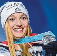  ?? Foto: dpa ?? Silbermeda­illengewin­nerin: Katharina Althaus aus Oberstdorf.