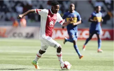  ??  ?? RUNNING WITH THE TIMES: Thabo Mosadi of Ajax Cape Town believes that this is a turning point for the Urban Warriors.