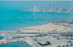  ??  ?? KUWAIT: An aerial view of the Sheikh Jaber Al-Ahmad Causeway project. — KUNA
