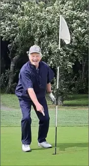  ??  ?? Frank Murphy, who gave himself a great birthday present on June 20 by getting a hole-in-one on the 13th in Wexford.