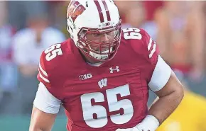  ?? JEFF HANISCH / USA TODAY SPORTS ?? Wisconsin offensive tackle Ryan Ramczyk has been named to numerous All-American teams.