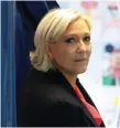  ??  ?? Marine Le Pen was due to speak at the conference