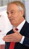  ??  ?? Brazen: Tony Blair yesterday
