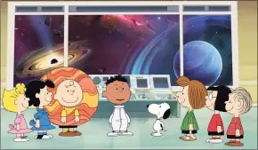  ?? Associated Press ?? This image released by Apple TV+ shows a scene from “Snoopy in Space.”