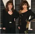  ?? Amy Sussman / Invision / AP; ABC Photo Archives; WireImage / Getty ?? Joan Collins; left, in a 1981 episode of Dynasty; with sister, the late Jackie Collins