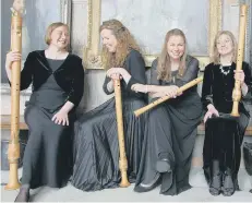  ??  ?? Fontanella Quartet – left to right, Louise, Sarah, Rebecca and Annabel