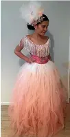  ?? PHOTO: SUPPLIED ?? Jayda Fairweathe­r-ponga, 11, is the youngest designer showing at New Zealand Fashion Week.