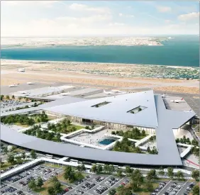  ??  ?? Projeto pretende um aeroporto no Montijo, como complement­o ao de Lisboa