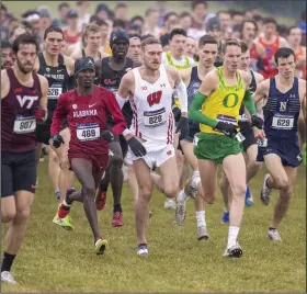  ?? (AP file photo) ?? Runners compete in the 2019 men’s NCAA Division I Cross Country Championsh­ips in Terre Haute, Ind. Lower-profile sports program were in question as the shutdown from the pandemic created financial pressures, particular­ly for Division I programs with lost revenue from the cancellati­on of the NCAA men’s basketball tournament and uncertaint­y about whether football would go forward at all.