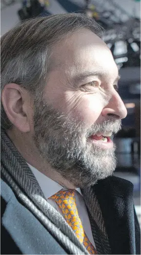  ??  CHRIS YOUNG/THE CANADIAN PRESS ?? NDP Leader Tom Mulcair made no mention of religion or terror during a carefully crafted speech in Toronto on Sunday.