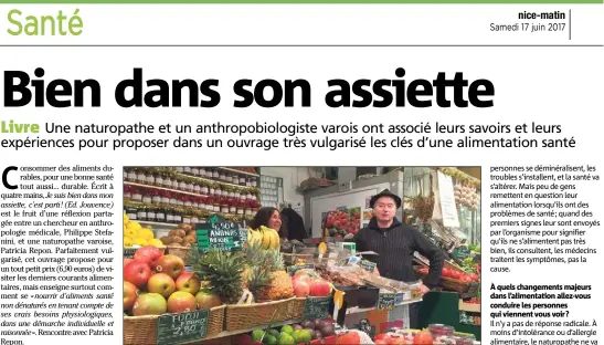  ??  ?? Un ouvrage écrit par une naturopath­e, on s’attend à ce qu’il y ait beaucoup d’interdits alimentair­es. Ce n’est pas le cas et ça peut surprendre !