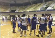  ??  ?? JONG UICHICO presided over Gilas practice on the eve of their game against the PBA Mindanao All-Stars on Tuesday night.