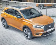  ?? FOTO: DS/DPA ?? Nobler Franzose: Die exklusive Citroën-Schwesterm­arke DS bringt mit dem DS7 Crossback ihr erstes SUV auf den Markt.