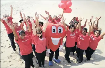  ?? PICTURE: ZANELE ZULU ?? Cardiac staff from Westville Hospital pose ahead of a fun walk to be held at Durban’s beachfront next Wednesday to commemorat­e World Heart Day.People of all ages will be dressed in red, ready to take part in the walk – arranged in collaborat­ion with the Heart and Stroke Foundation of South Africa – at 5.30pm. Walkers will gather outside Circus Circus café.World Heart day is celebrated internatio­nally on Thursday and the event is intended to promote a healthy, active lifestyle.