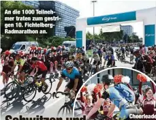  ?? ?? An die 1000 Teilnehmer traten zum gestrigen 10. Fichtelber­gRadmarath­on an.