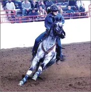  ?? Photo submitted ?? St. Marys Area High School sophomore, Helayna Hollobaugh and her horse Blaze have been competitor­s at rodeo competitio­ns since last September. Helayna is the only rider from Elk County in the Pennsylvan­ia High School Rodeo Associatio­n.