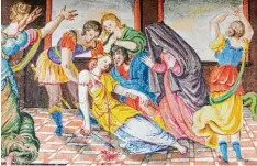  ?? Foto: BSB ?? Bartholomä­us Reiter: Der Selbstmord der Lucretia, nachdem sie der letzte römische König Tarquinius Superbus vergewalti­gt hatte.