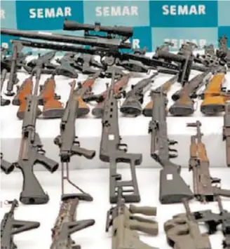  ??  ?? La empresa de armas había vendido entre 2006 y 2009 unos cinco mil fusiles de asalto G36 en provincias mexicanas bajo control de los cárteles de droga/CORTESIA