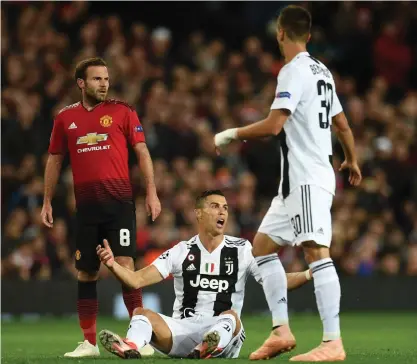  ?? FOTO: AFP / LEHTIKUVA
/ OLI SCARFF ?? Cristiano Ronaldos Juventus tog hem segern då portugisen besökte sin före detta hemmaarena i Manchester.