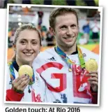  ?? t.lamden@dailymail.co.uk ?? Golden touch: At Rio 2016