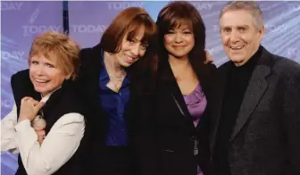  ?? | RICHARD DREW/AP FILE PHOTO ?? “One Day at a Time” cast members Bonnie Franklin, from left, MacKenzie Phillips, Valerie Bertinelli and Pat Harrington Jr. pose during a reunion segment on the “Today” show in 2008.