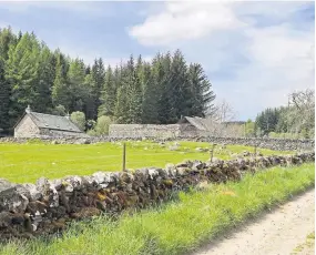  ??  ?? Plans Tullochcur­ran Farm’s stone-built steading is accessed by a single track lane