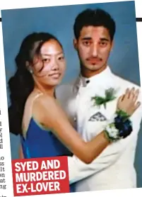  ?? ?? SYED AND MURDERED EX-LOVER