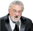  ?? DPA-BILD: ZORN ?? Konsequent: der Schauspiel­er Robert de Niro