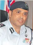  ??  ?? Police Commission­er BrigadierG­eneral Sitiveni Qiliho.