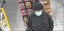  ?? FRANKLIN DIVISION OF POLICE ?? A surveillan­ce photo of a robbery Dec. 12 at the Shell Gas Station, 6651 N. Ohio 123, in Franklin. Police arrested Da’Sean McCleskey, 21, at his Englewood apartment Friday.