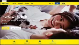  ??  ?? RELAXED: Aviva’s website makes taking out an Isa appear stress-free