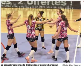  ?? (Photo Gilles Traverso) ?? Le Cannet s’est donné le droit de jouer un match d’appui.