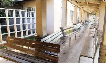  ??  ?? Edith Opperman Maternity Clinic in Mbare, Harare, was deserted yesterdaya­s the strike by council nurses continues. Only 35 out of the expected 104 nurses turned up for duty on T uesday at five council polyclinic­s that were operating. Picture: Tawanda Mudimu