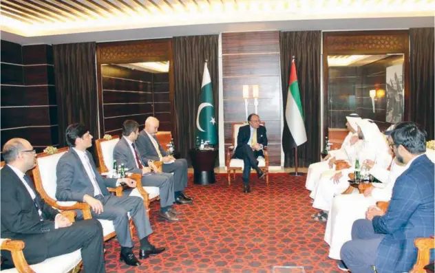  ?? ?? ↑
Muhammad Aurangzeb holds talks with top officials and investors in Dubai.