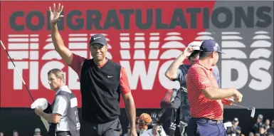  ?? LEE JIN-MAN/AP ?? With a victory this week, Tiger Woods would set the all-time PGA Tour wins record at 83.